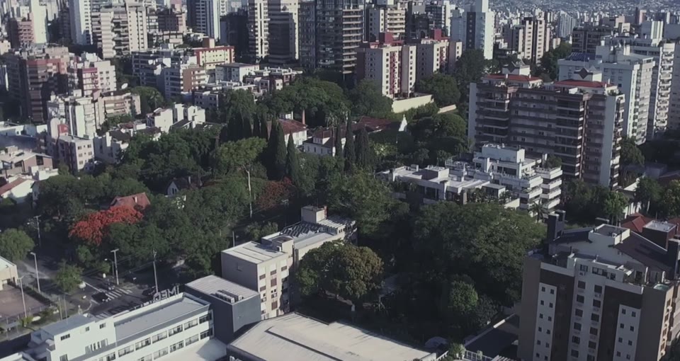 Vista aérea de bairro residencial